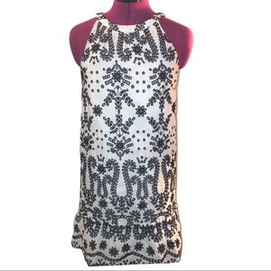 Madison Jules Sz S Cotton Navy/White Dress